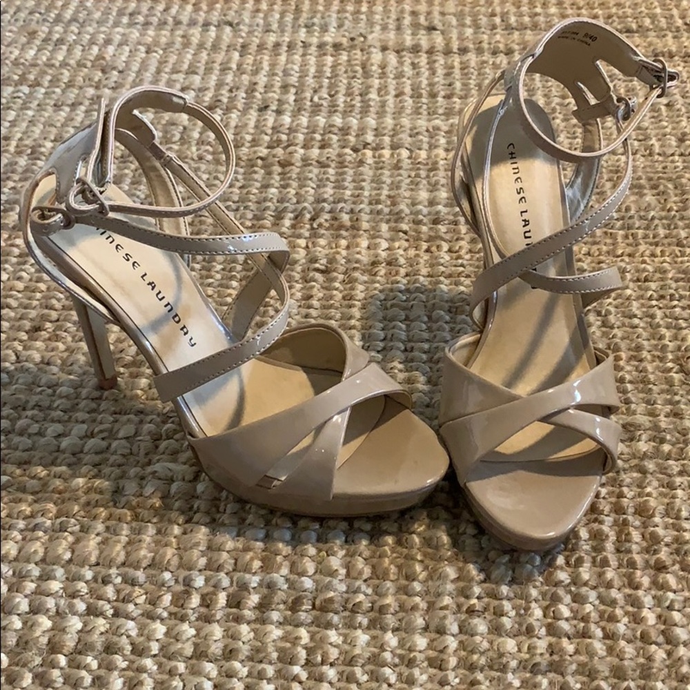 Chinese Laundry Nude Heels. Worn one time!